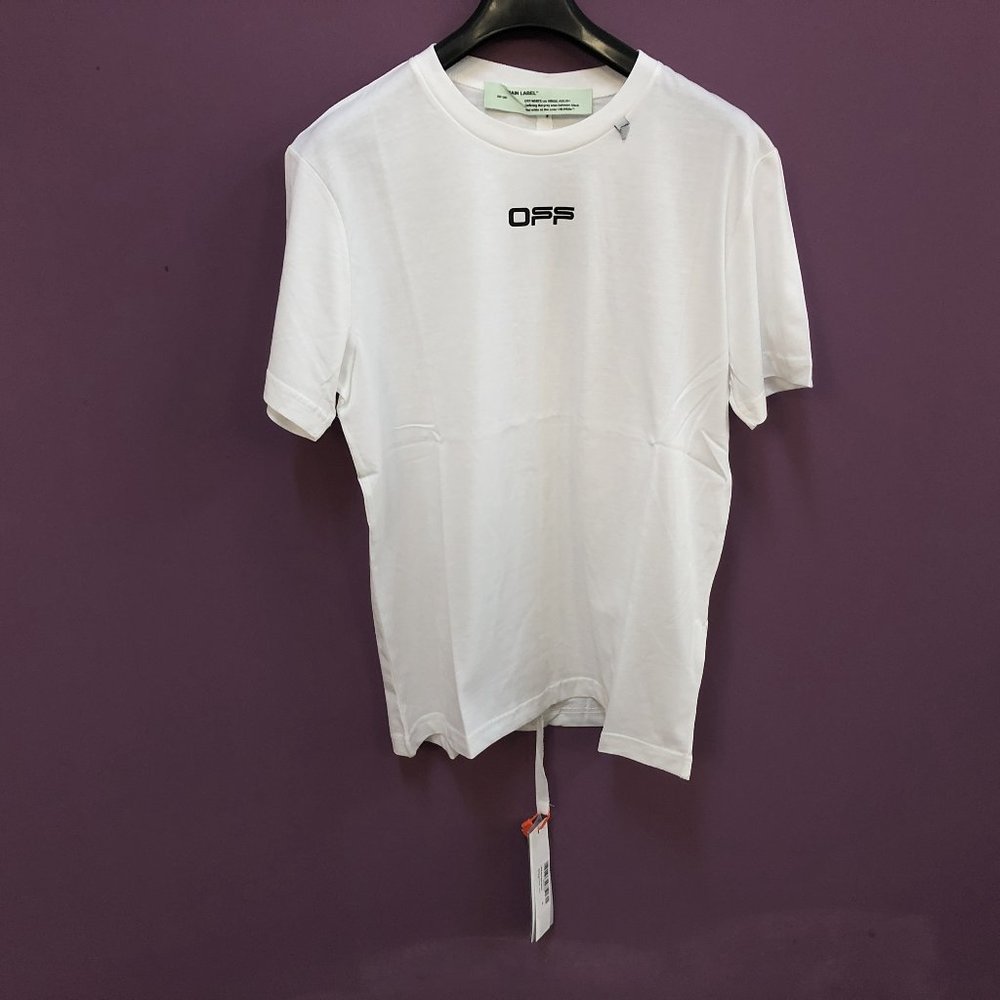 Off-White Men Back Side PRinted White T-Shirt "XL"